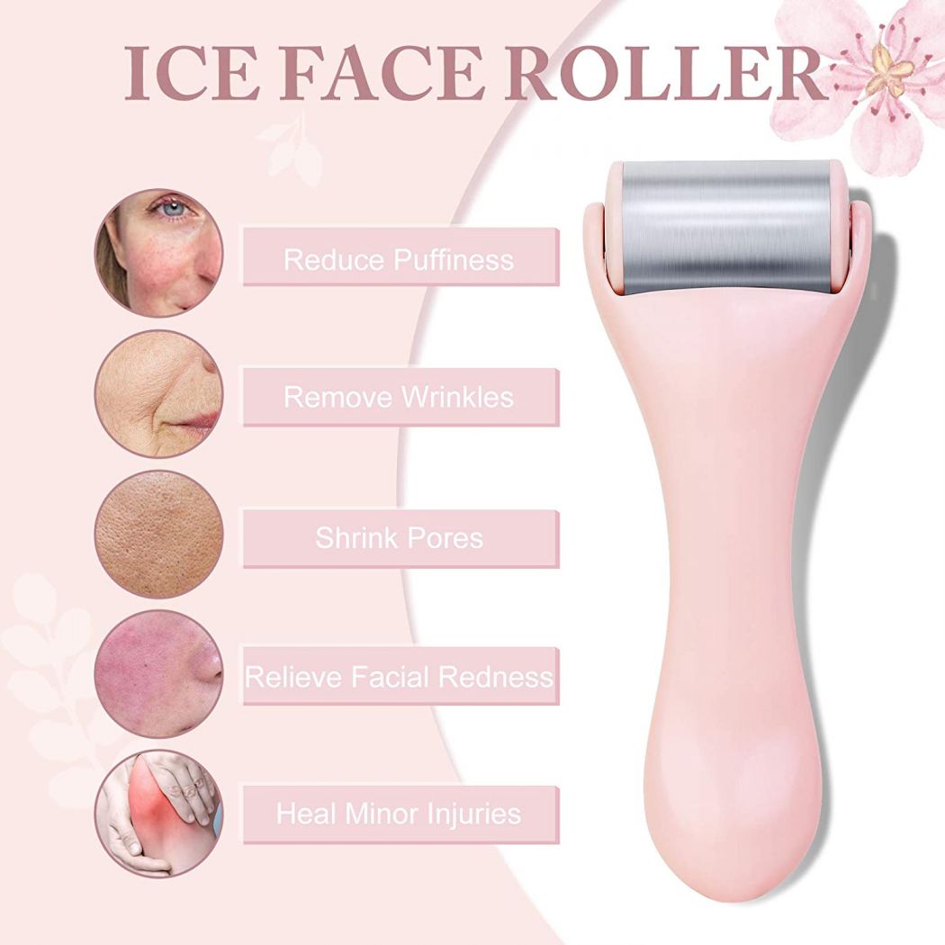 Ice Roller for Face Stainless Steel Facial Roller for Skin Care